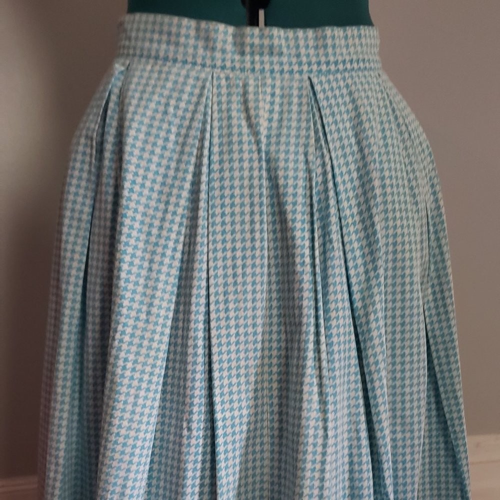 Blue and White 1950s Skirt